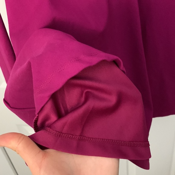 Lulu’s Magenta Long-Sleeved A-Line Dress - Picture 2 of 4